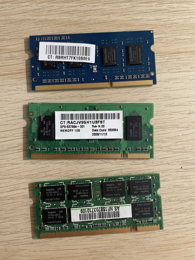 Pamięć RAM (laptop) DRR3 i DDR2