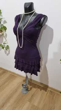 Fioletowa sukienka XS C&A