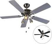 Lampa sufitowa z wentylatorem Qazqa