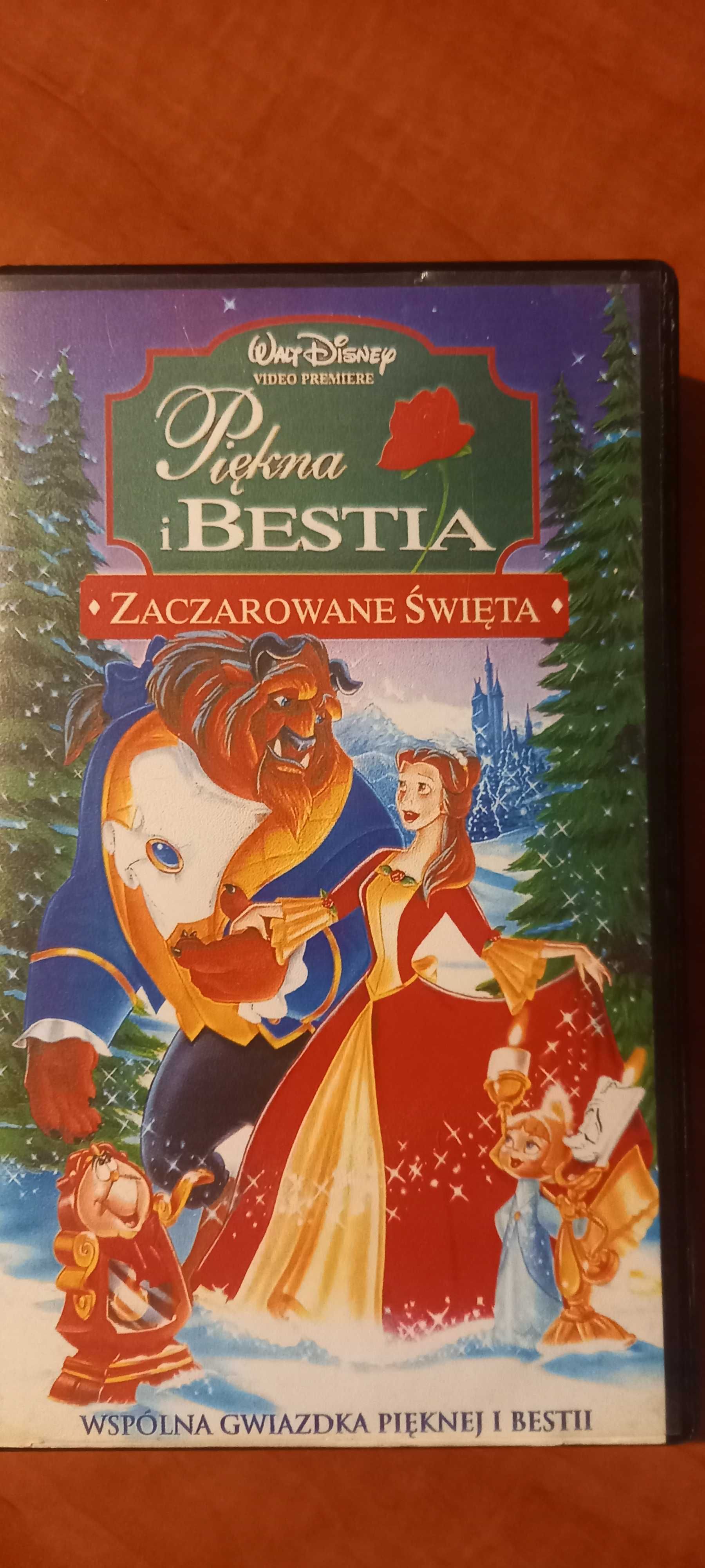 Piękna i Bestia zaczarowane święta kaseta VHS