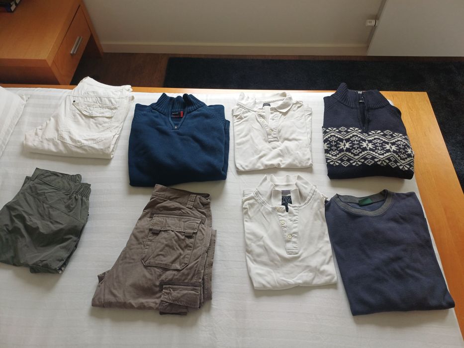 Camisolas, polos e calcas