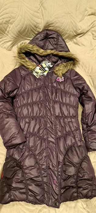 Kurtka zimowa fioletowa r. 146