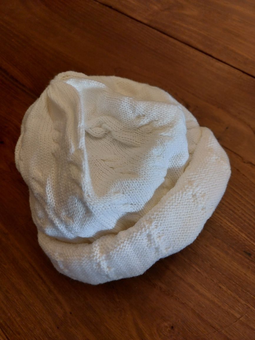 Gorro de malha branco