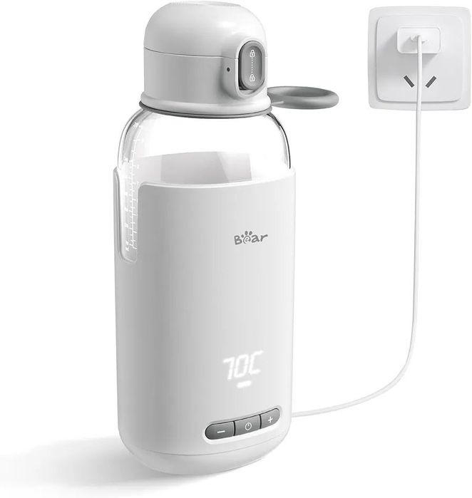 Акумуляторна дитяча  пляшечка для молока та води з підігрівом Bear