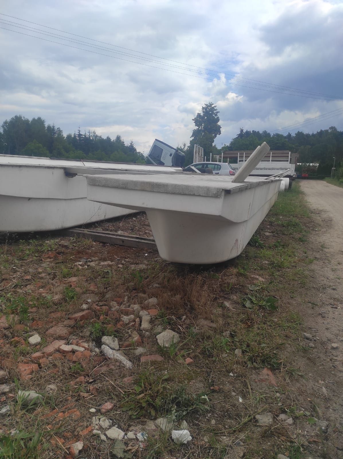 Platforma pod houseboat, pływaki laminat