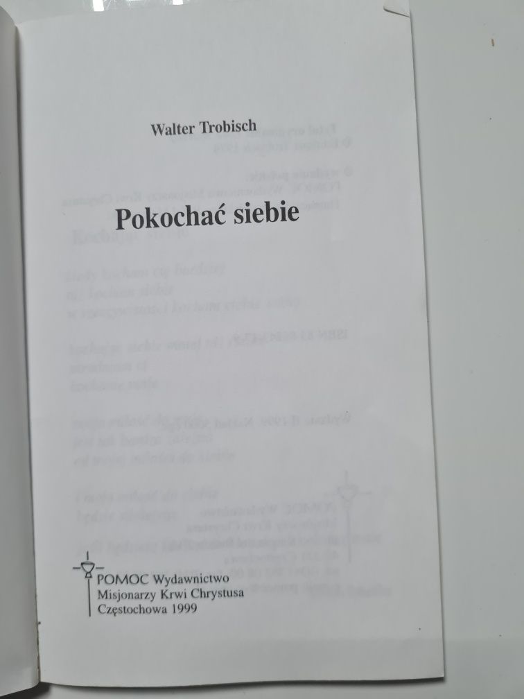 Walter Trobisch książka Pokochać siebie 1999