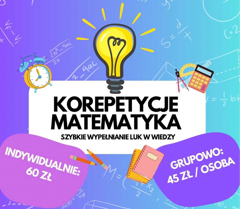 Korepetycje z matematyki – ONLINE/Warszawa/Pruszków i okolice