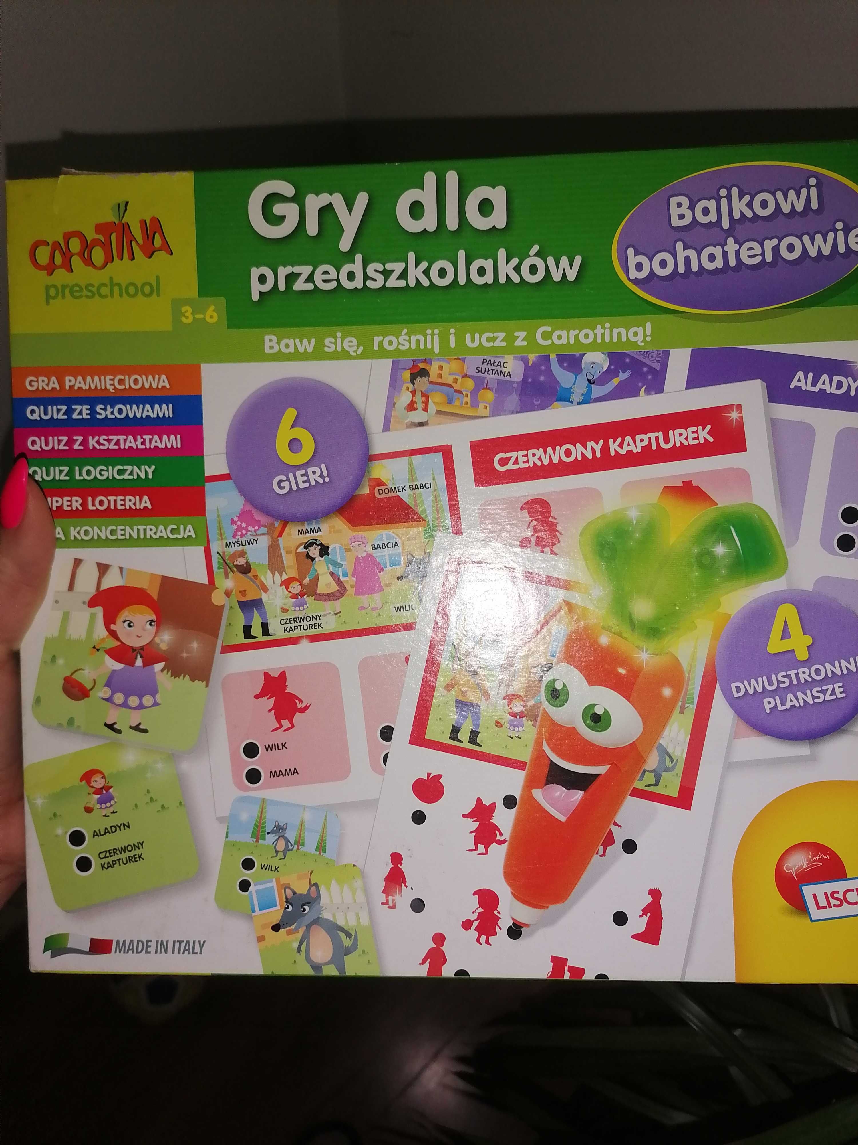 Carotina Cyfry i działania, gry dla przedszkolaków 3-6 lat