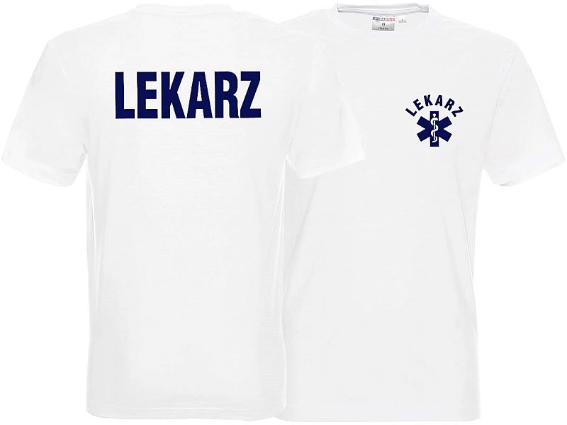 Koszulka męska LEKARZ biała (XXL)