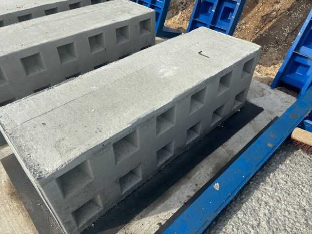 Bloki betonowe do budowy ścian oporowych typu lego