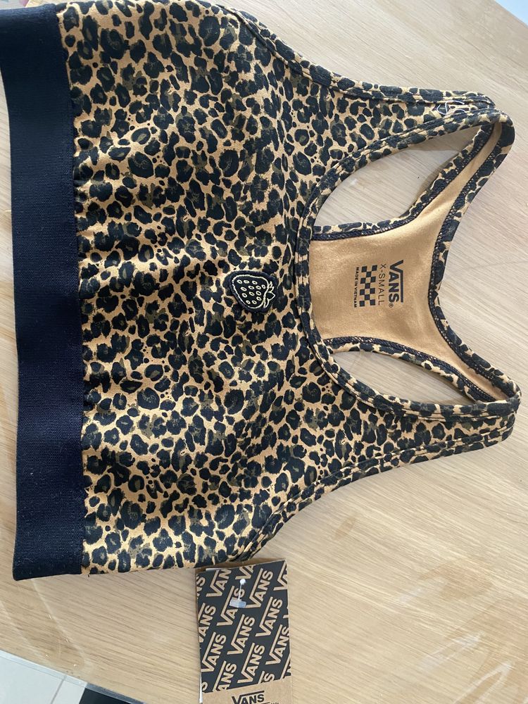 Nowy top w panterkę vans xs