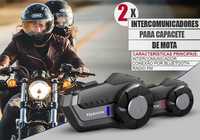 Intercomunicador para moto por Bluetooth 2 cascos