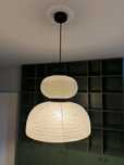 Lampa wisząca Formakami JH4 - papierowy lampion japandi, 2 żarówki