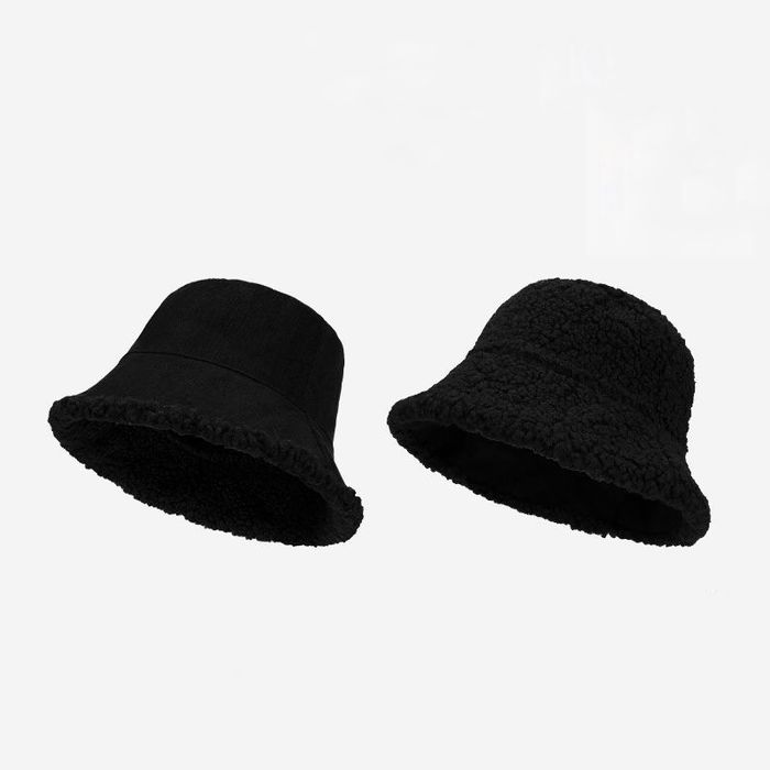 Тепла  двостороння панама Teddy Suede Combo Reversible Bucket Hat