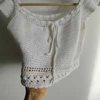 Crochet koronkowy dziergany top