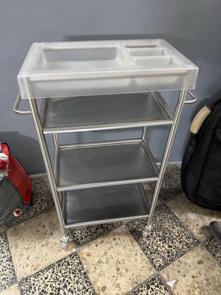 Carrinho de Apoio Aço Inox Ikea