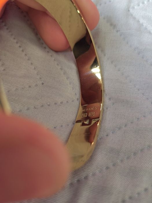 Bransoletka Hermes H złota różowa damska