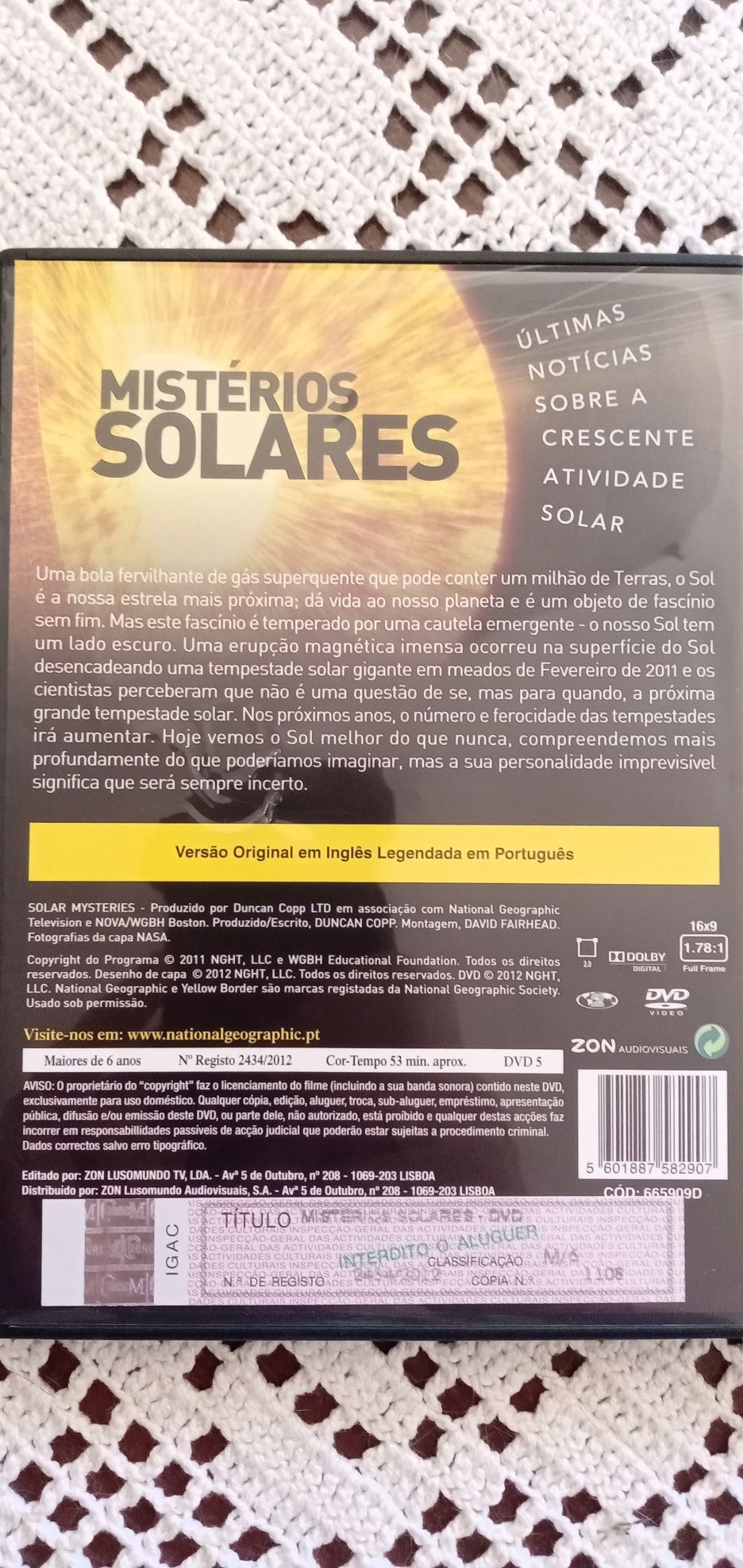 Documentários DVD: Vaticano + Mistérios Solares