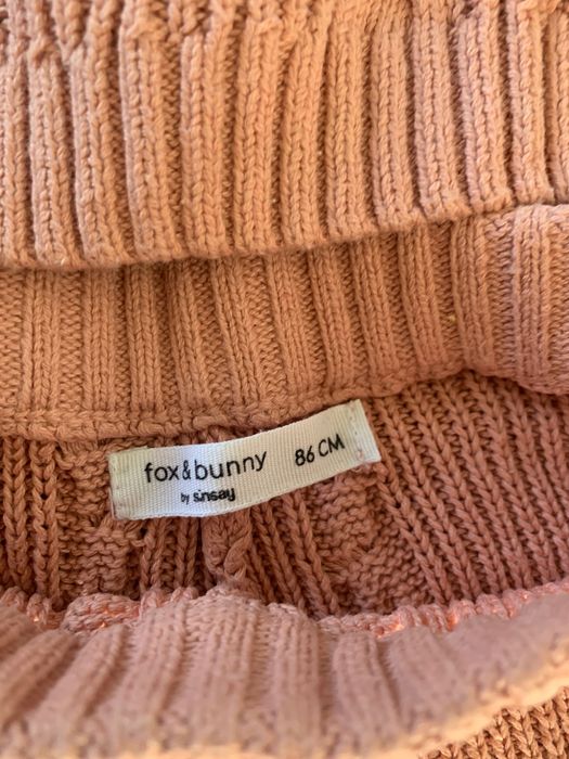 Вʼязаний комплект штани і кофта для дівчинки 86 розмір Sinsay