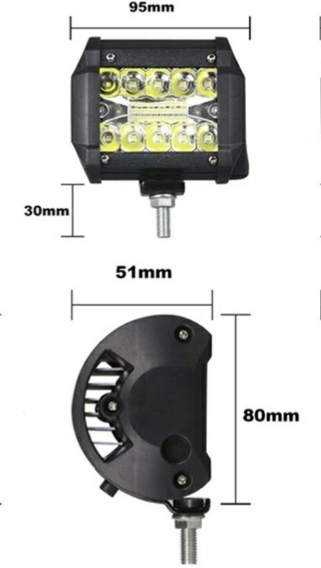 Фара светодиодная 4" 60w Led балка рабочий свет ДХО