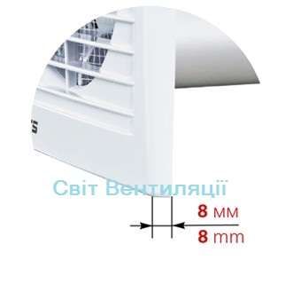 Вентилятор осьовий Домовент 125 СК, з клапаном