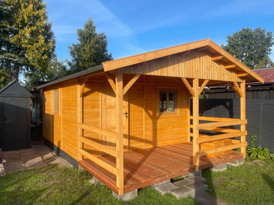 domek drewniany domki drewniane dom domy z drewna działkowy 18m2WARBIT