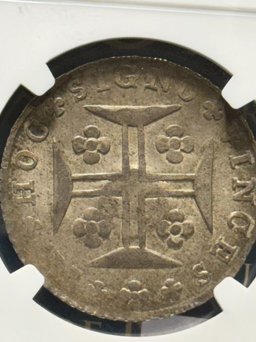 Moeda 400 Reis NGC CARIMBO GP