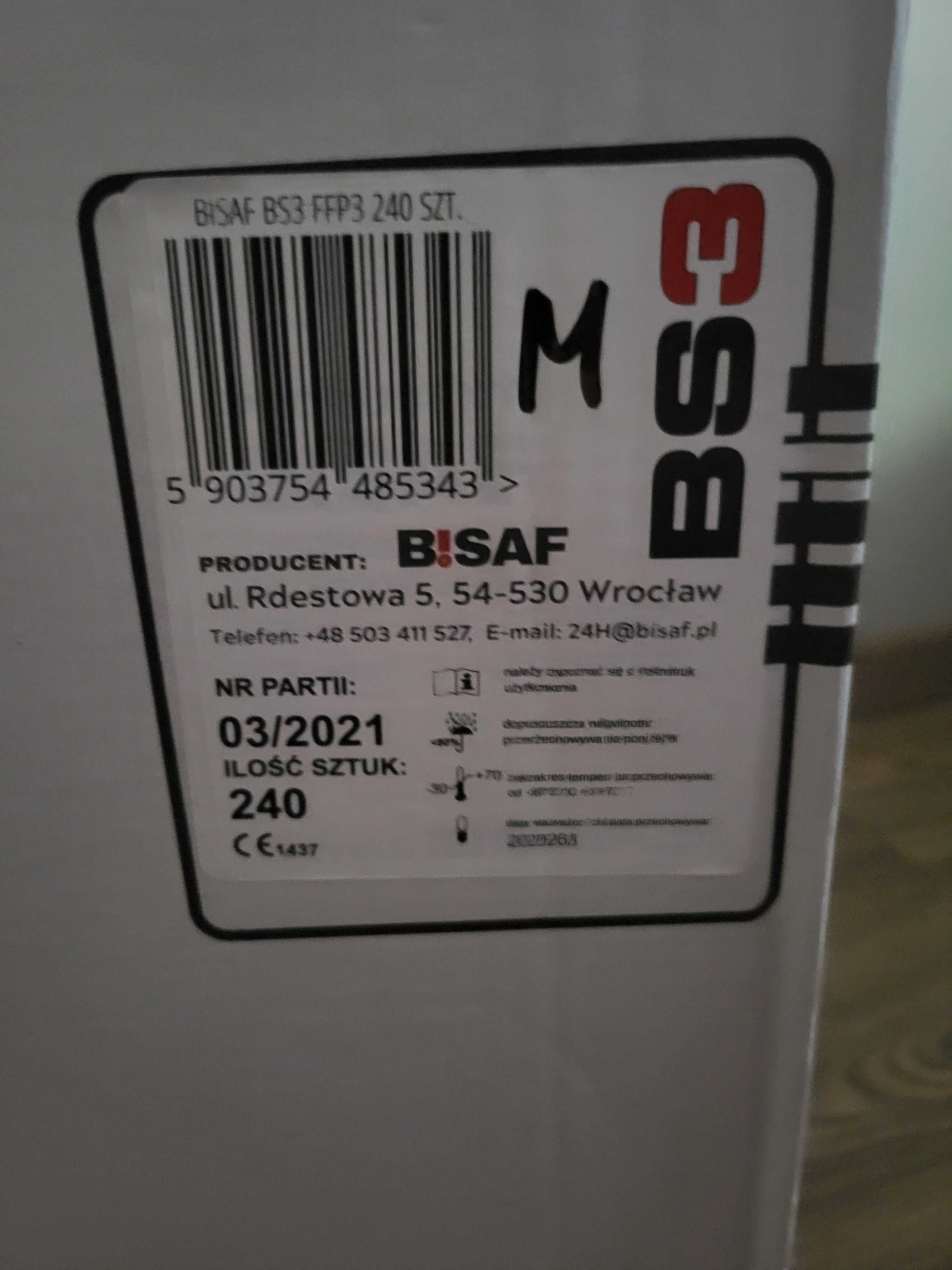 Półmaski filtrujące BISAF FFP3