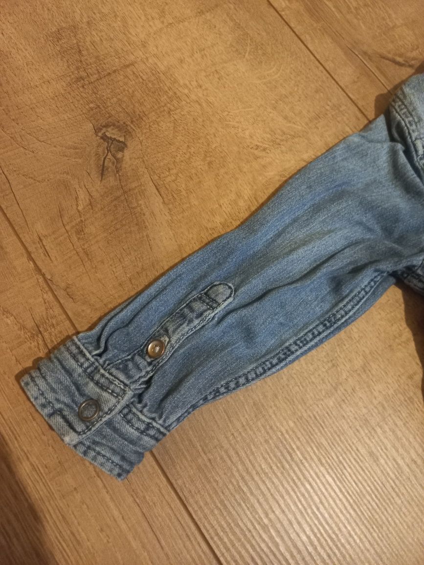 Koszula dżinsowa marynarka jeansowa H&M 98