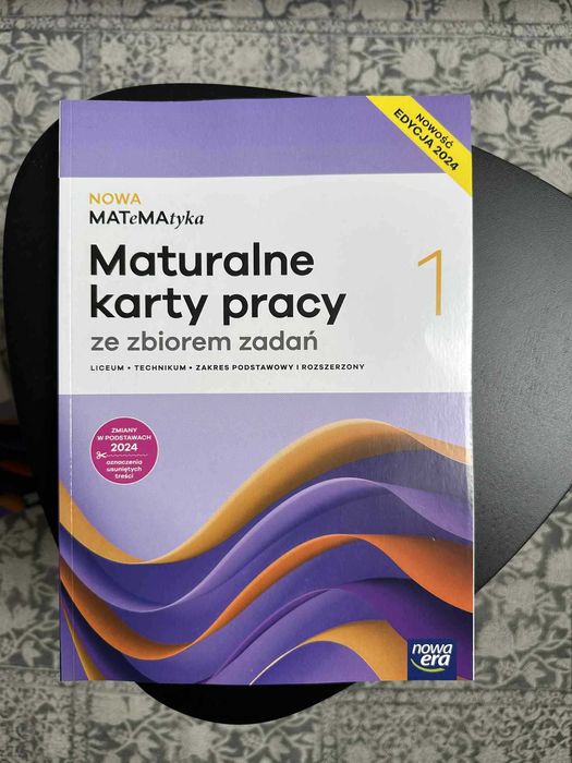 Nowa MATeMAtyka 1. Maturalne karty pracy ze zbiorem zdań. Edycja 2024