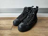Trampki Pull & Bear czarne wysokie nowe młodzieżowe r. 35 22,5cm