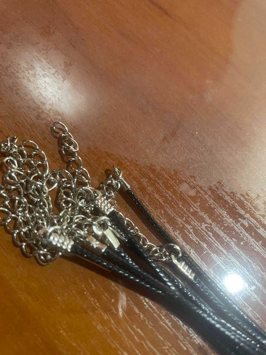 Шнурки черные для подвесок,крестиков 50 см.