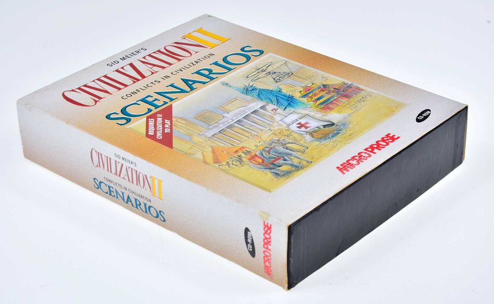 Sid Meier's CIVILIZATION II: Scenarios - duży big box, MicroProse 1996