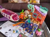 Super zestaw samolot domek pet shop