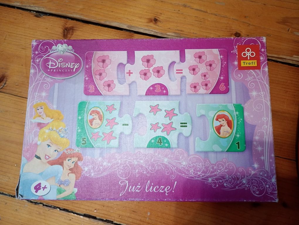 Disney księżniczki puzzle edukacyjne- Już liczę!- nauka dodawania