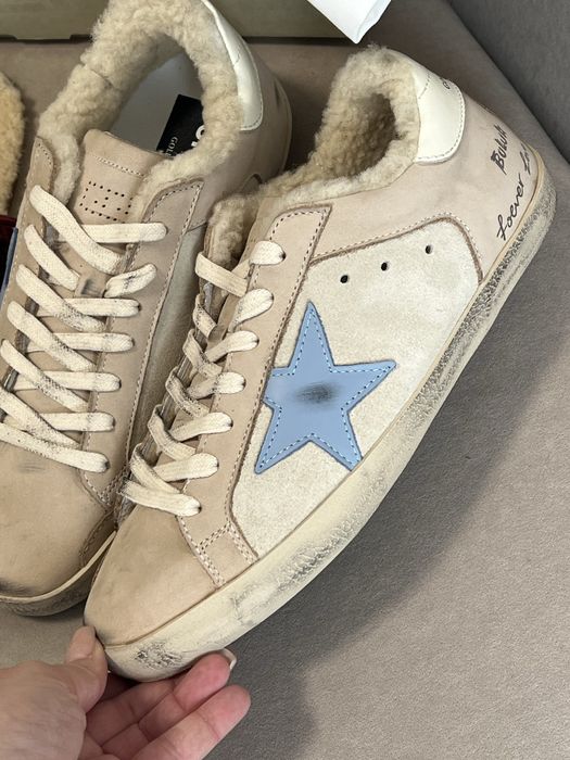 Кросівки зимові на хутрі Golden Goose преміум якість