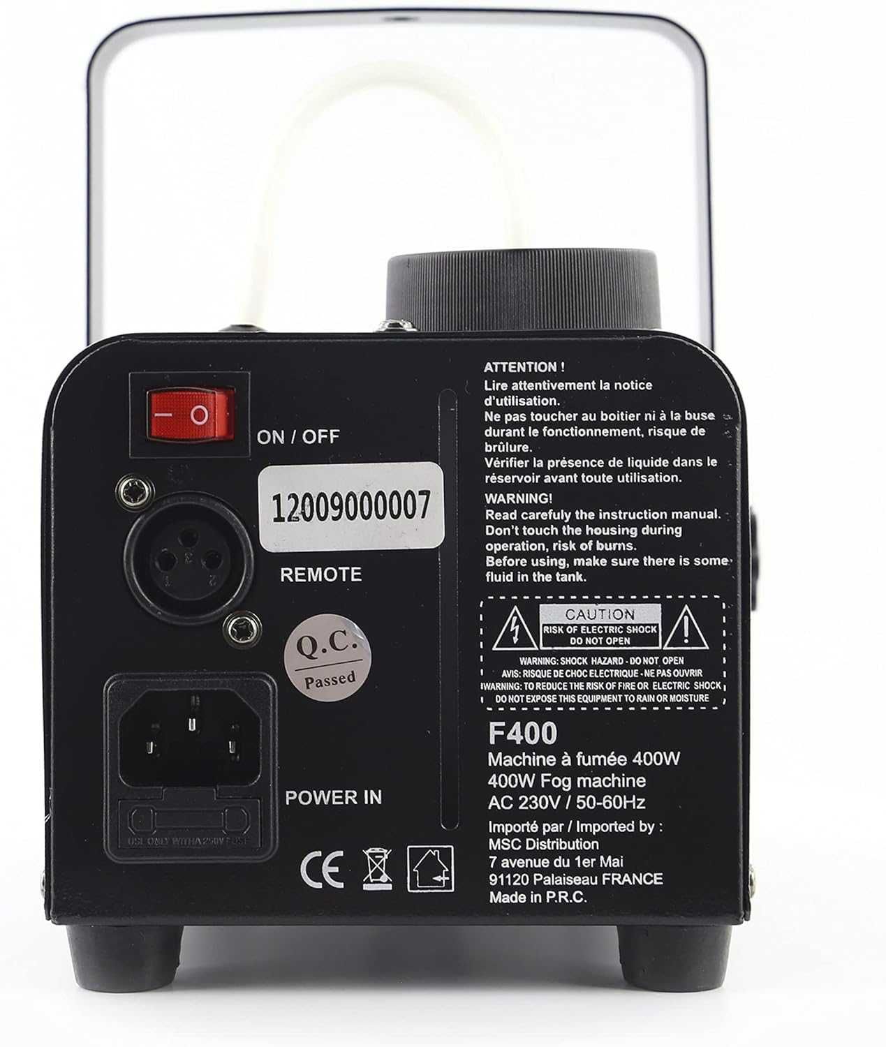 Máquina de Fumo 400w Comando com fio + 5 Lts Liquido Dj Festas Eventos