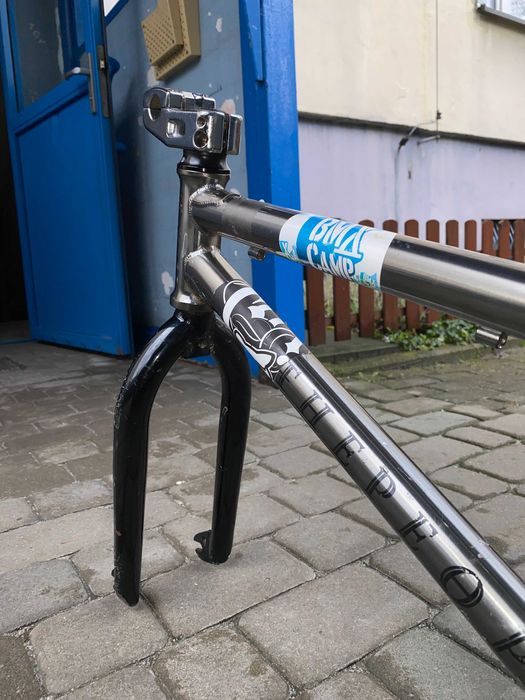 Rama oraz widelec - BMX WTP ARCADE 2017 SMOKED CHROME