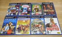 8 gier dla dzieci PS2 Madagascar, Harry Potter, Friends, The sims