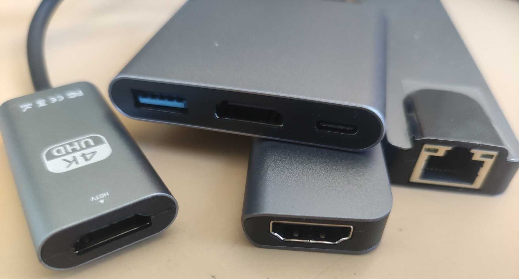 Хаб адаптер переходник USB type-C HDMI ноутбук macbook мак смартфон ТВ