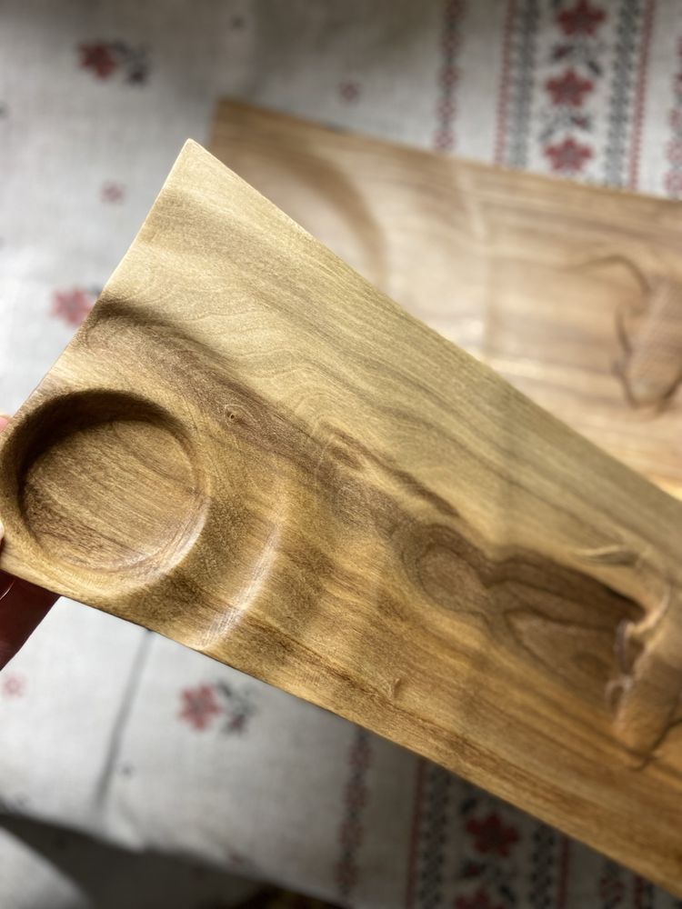 Handmade деревʼяні тарілки - підставки під суші