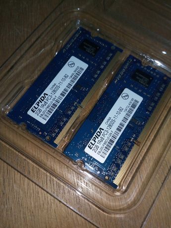 Placas memoria RAM original Apple 2 + 2 gb pc3-12800s 1Rx8, novas