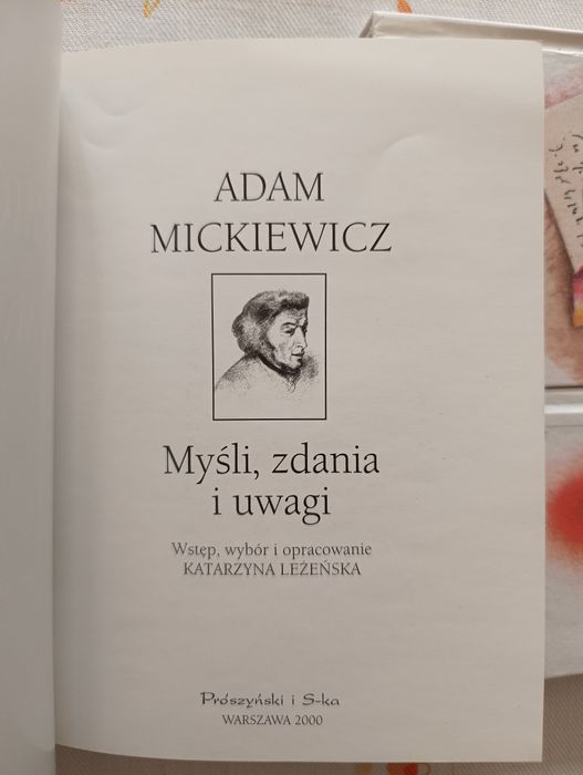 Myśli zdania i uwagi Mickiewicz
