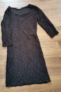Czarna koronkowa sukienka r. XS