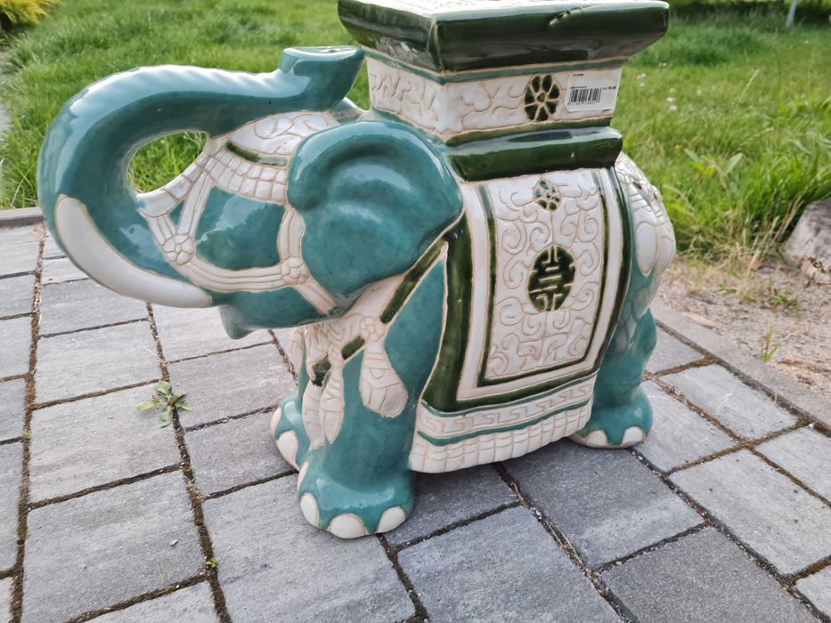 Słoń porcelanowy - duzy