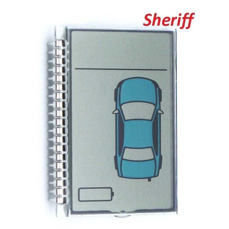 Дисплей для брелока сигнализации Sheriff Стекло Екран Брелок Шериф