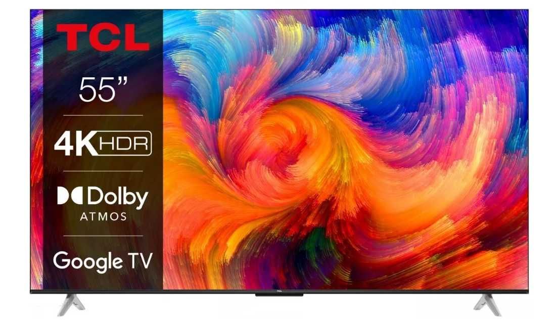 Telewizor TCL 55P638 4K UHD, DVB-T2/HEVC, Smatr TV Bluetooth, Wi-Fi, H