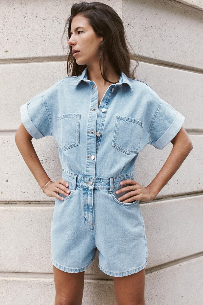 Джинсовий комбінезон Zara Зара S,M