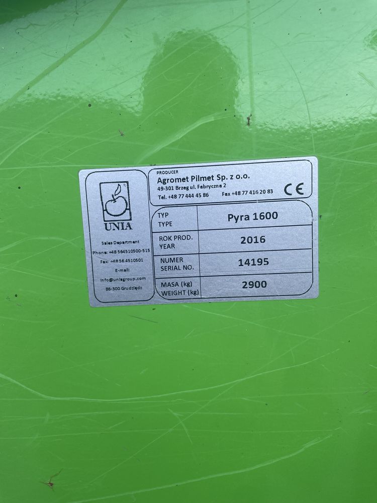 Kombajn ziemniaczany pyra 1600