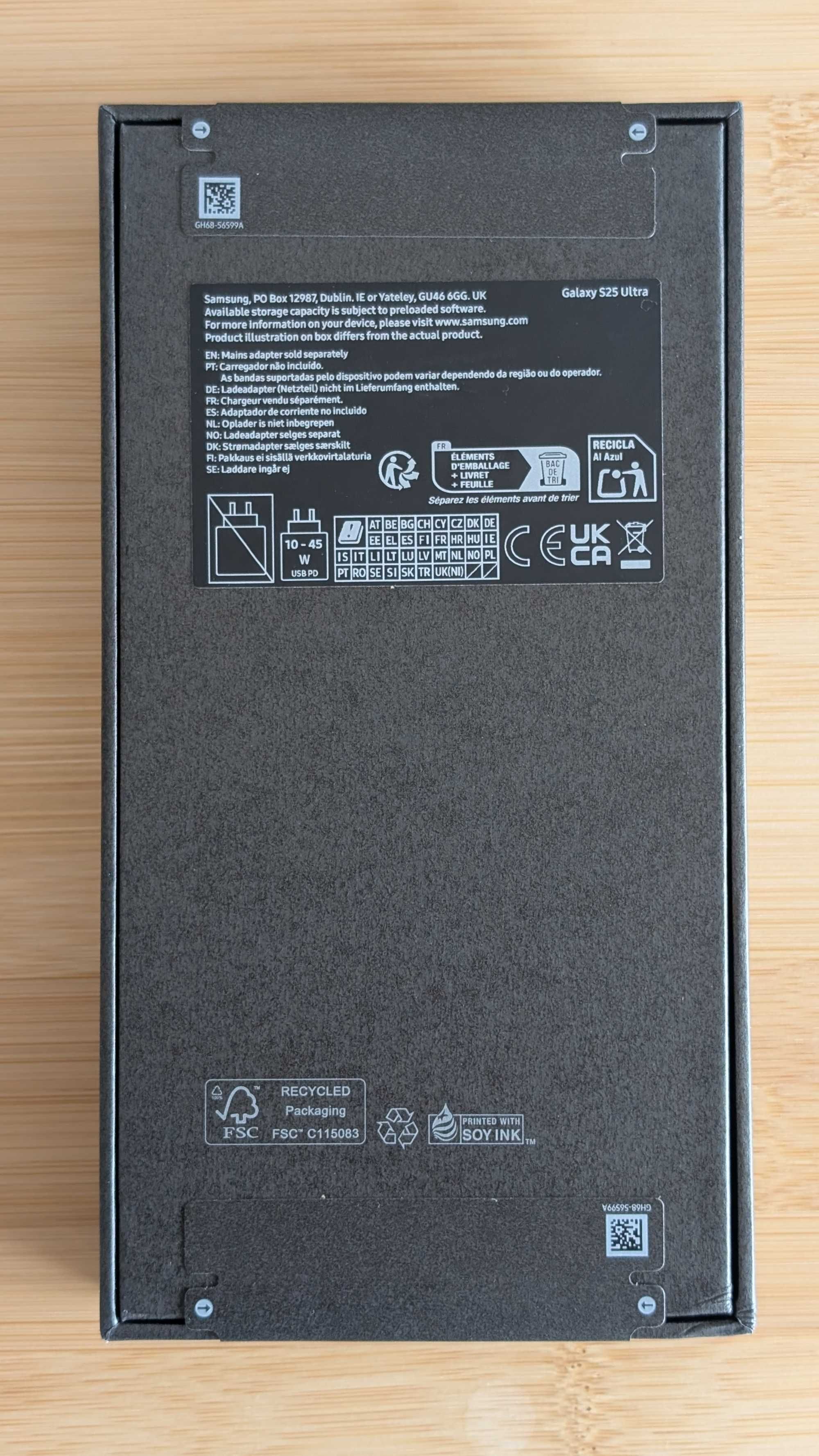 Samsung Galaxy S25 Ultra 256GB - Titanium Jetblack - Novo e Selado